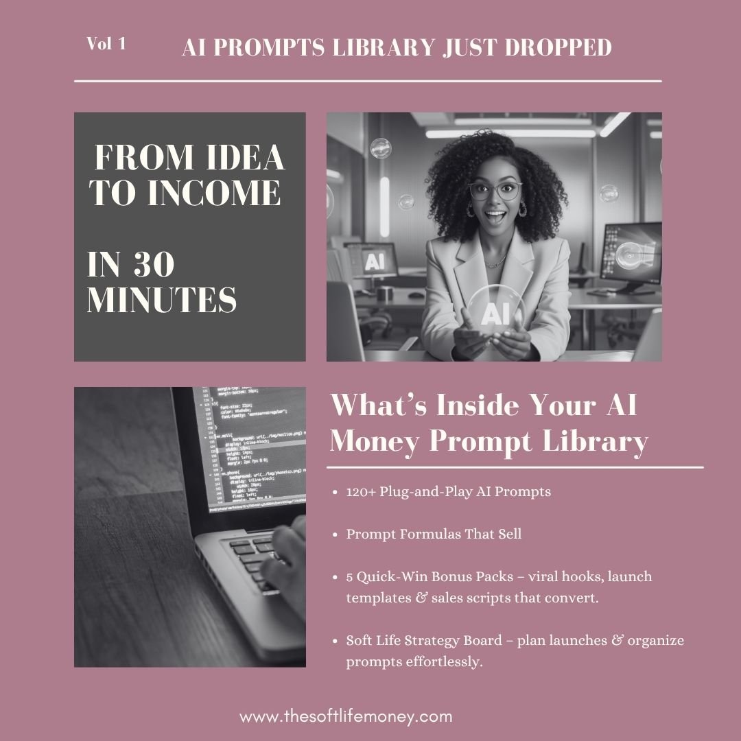 AI Money Prompts Library - The Soft Life Money